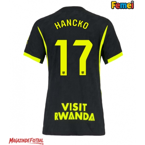 Atletico Madrid David Hancko #17 Tricou Fotbal Replică 2026-27 Femei Deplasare Atletico Madrid David Hancko #17 Tricou Fotbal Replică 2026-27 Femei Deplasare
